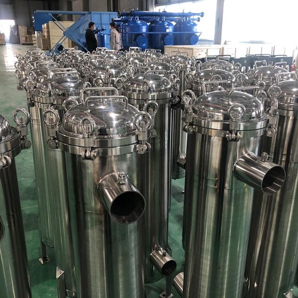 不銹鋼袋式過濾器ф400*810*2袋法蘭式大流量過濾
